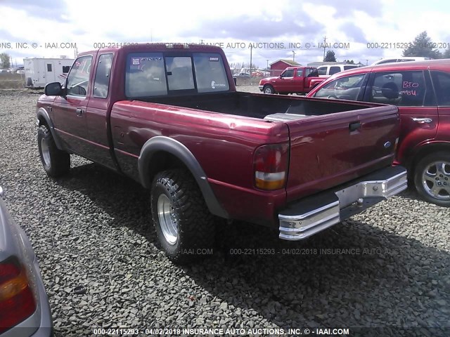 1FTDR15X9VPA44967 - 1997 FORD RANGER SUPER CAB RED photo 3