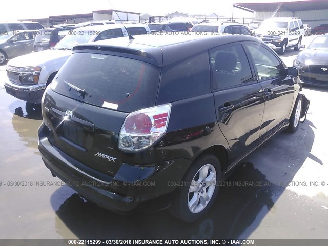 2T1KR32E76C584534 - 2006 TOYOTA COROLLA MATRIX XR BLACK photo 4