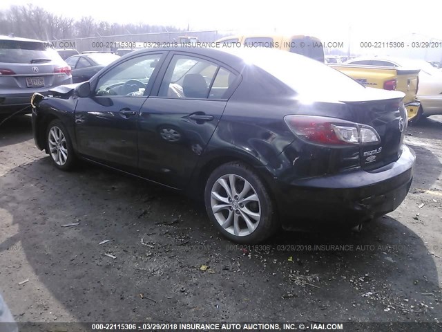 JM1BL1U65B1394421 - 2011 MAZDA 3 S BLACK photo 3