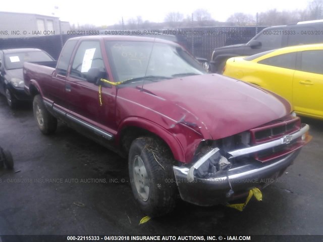 1GCDT19X338129290 - 2003 CHEVROLET S TRUCK S10 RED photo 1