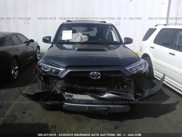 JTEBU5JR5E5188348 - 2014 TOYOTA 4RUNNER SR5/LIMITED/TRAIL GRAY photo 6