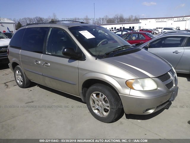 1B4GP45382B526398 - 2002 DODGE CARAVAN SPORT TAN photo 1