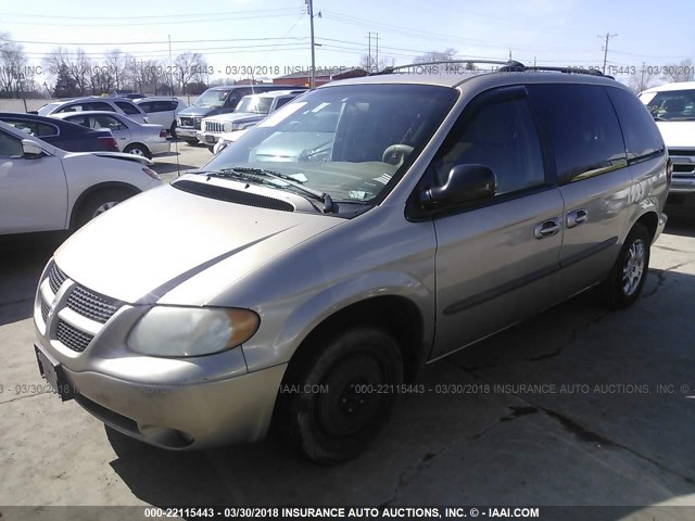 1B4GP45382B526398 - 2002 DODGE CARAVAN SPORT TAN photo 2