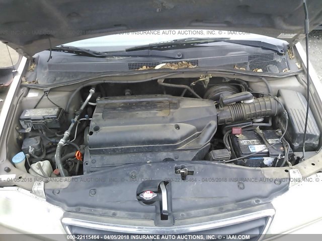 5FNRL18093B082115 - 2003 HONDA ODYSSEY EXL ოქროსფერი ფოტო 10