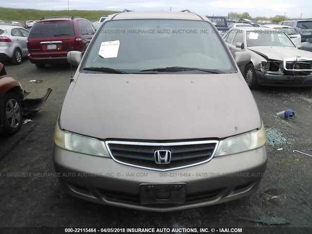 5FNRL18093B082115 - 2003 HONDA ODYSSEY EXL GOLD photo 6