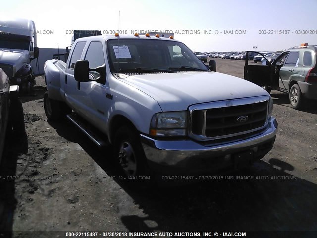 1FTWW32P84EB80535 - 2004 FORD F350 SUPER DUTY WHITE photo 1