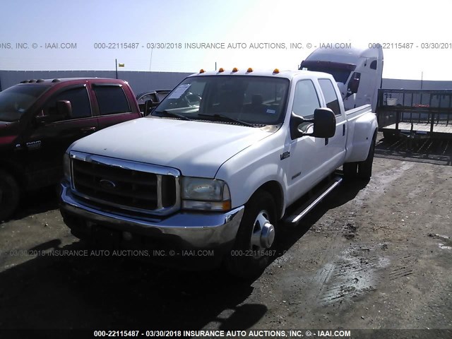 1FTWW32P84EB80535 - 2004 FORD F350 SUPER DUTY WHITE photo 2