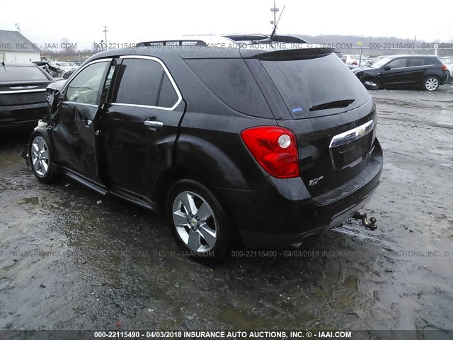 2GNFLGE54C6295816 - 2012 CHEVROLET EQUINOX LTZ BLACK photo 3