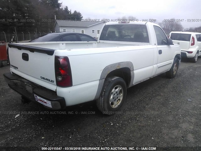 1GCEC14T53Z298262 - 2003 CHEVROLET SILVERADO C1500 WHITE photo 4