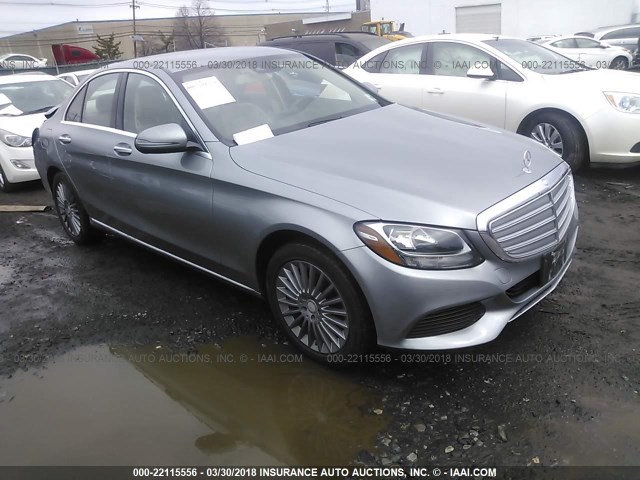 55SWF4KB6GU129451 - 2016 MERCEDES-BENZ C 300 4MATIC SILVER photo 1