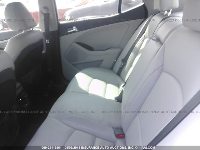 5XXGN4A70DG257408 - 2013 KIA OPTIMA EX WHITE photo 8