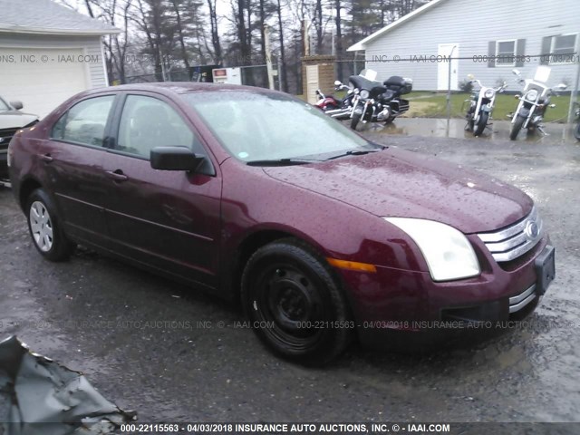 3FAFP06Z86R183724 - 2006 FORD FUSION S MAROON photo 1