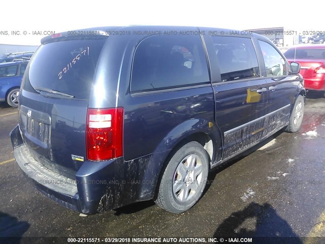 2D8HN44H68R703004 - 2008 DODGE GRAND CARAVAN SE Navy photo 4