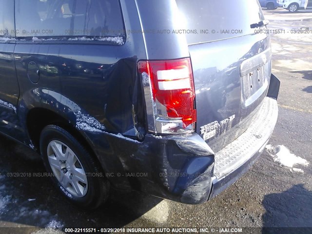 2D8HN44H68R703004 - 2008 DODGE GRAND CARAVAN SE Navy photo 6