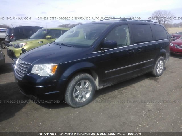 2A8HR54149R591034 - 2009 CHRYSLER TOWN & COUNTRY TOURING Navy photo 2