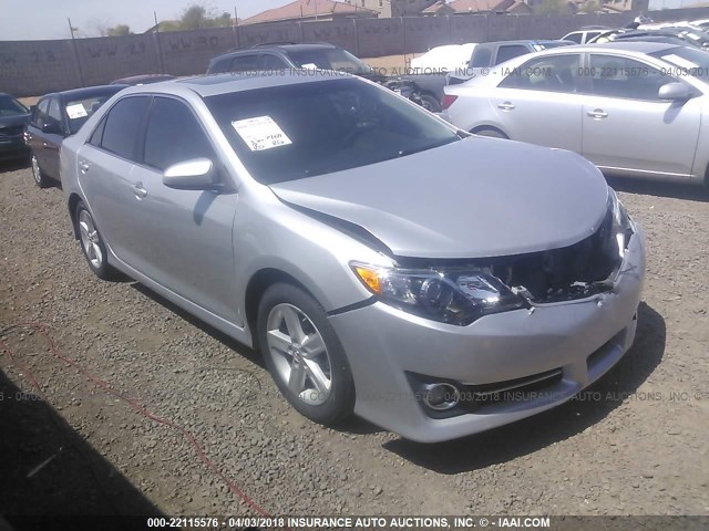 4T1BF1FK9CU180951 - 2012 TOYOTA CAMRY SE/LE/XLE SILVER photo 1