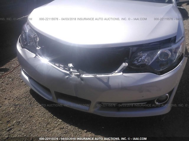 4T1BF1FK9CU180951 - 2012 TOYOTA CAMRY SE/LE/XLE SILVER photo 6