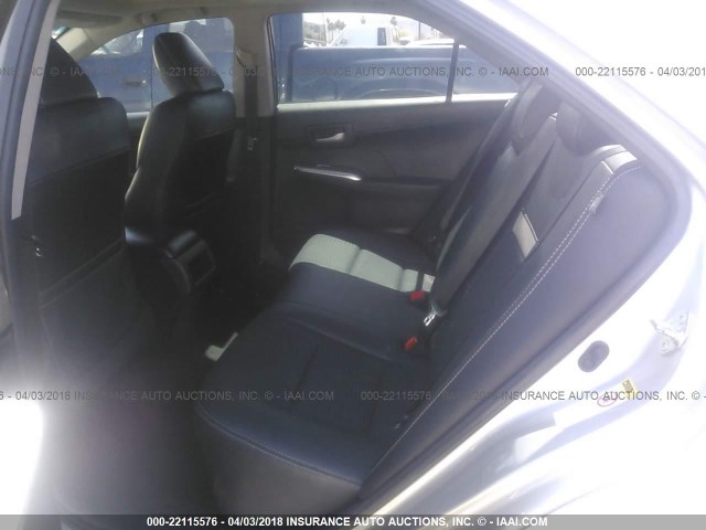 4T1BF1FK9CU180951 - 2012 TOYOTA CAMRY SE/LE/XLE 银色 照片 8