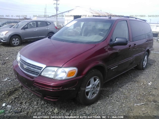 1GNDX13EX3D317217 - 2003 CHEVROLET VENTURE LUXURY MAROON photo 2