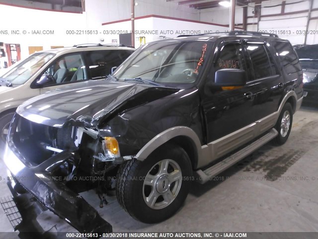 1FMFU18555LA43738 - 2005 FORD EXPEDITION EDDIE BAUER BLACK photo 2