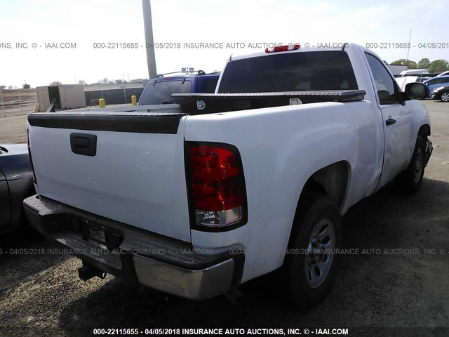 1GTN1TEX0BZ411472 - 2011 GMC SIERRA C1500 WHITE photo 4