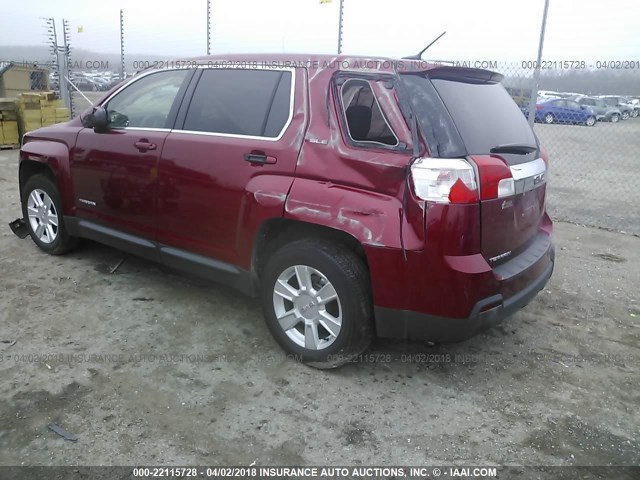 2GKALMEK7D6250575 - 2013 GMC TERRAIN SLE RED photo 3