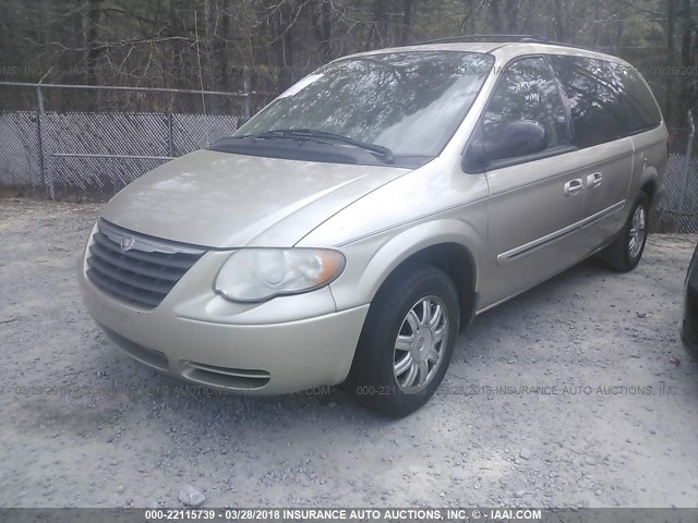 2C4GP54L45R491259 - 2005 CHRYSLER TOWN & COUNTRY TOURING GOLD photo 2