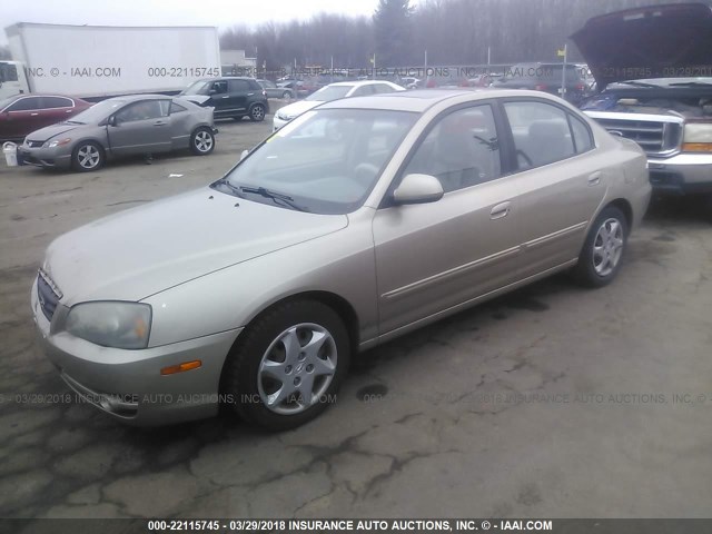 KMHDN46D26U268436 - 2006 HYUNDAI ELANTRA GLS/GT/LIMITED TAN photo 2