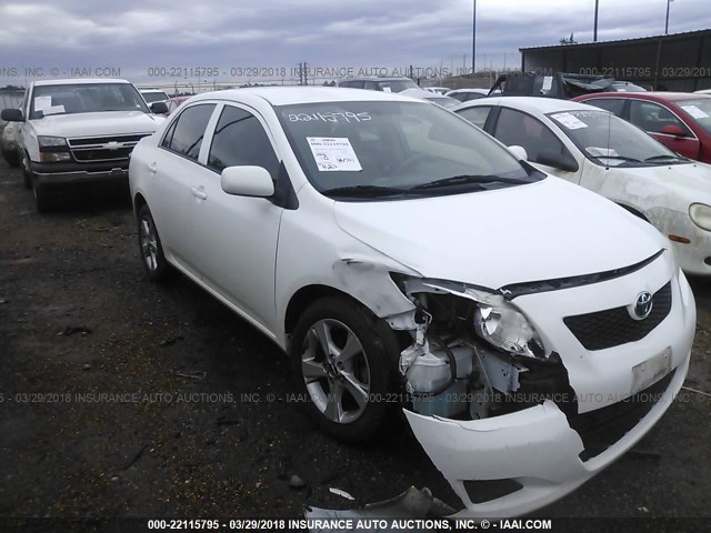 2T1BU4EE1AC535032 - 2010 TOYOTA COROLLA S/LE/XLE WHITE photo 1