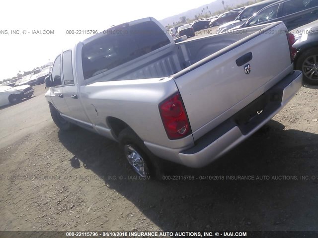 3D7KR28C07G710603 - 2007 DODGE RAM 2500 ST/SLT SILVER photo 3