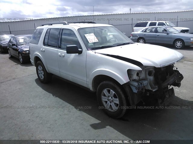 1FMEU73829UA26539 - 2009 FORD EXPLORER XLT WHITE photo 1