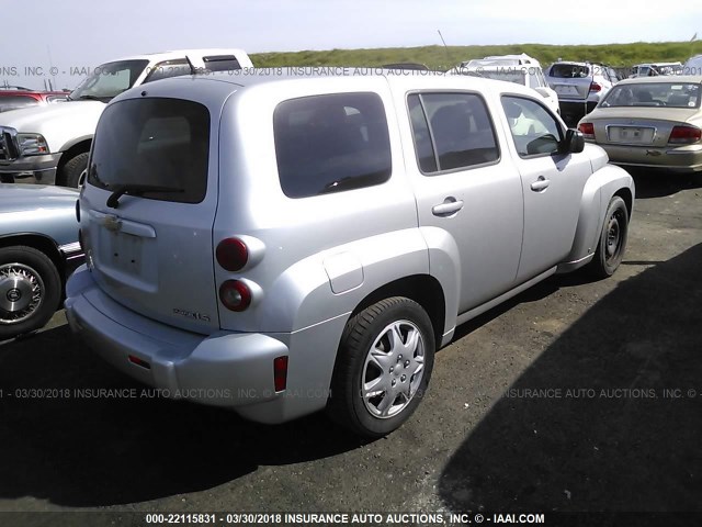 3GNCA13B49S586793 - 2009 CHEVROLET HHR LS ვერცხლისფერი ფოტო 4