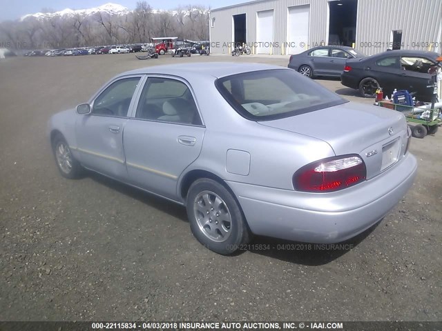 1YVGF22C225277054 - 2002 MAZDA 626 LX SILVER photo 3