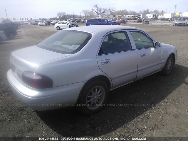 1YVGF22C225277054 - 2002 MAZDA 626 LX SILVER photo 4