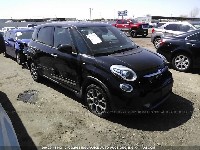 ZFBCFADH5EZ014130 - 2014 FIAT 500L TREKKING BLACK photo 1