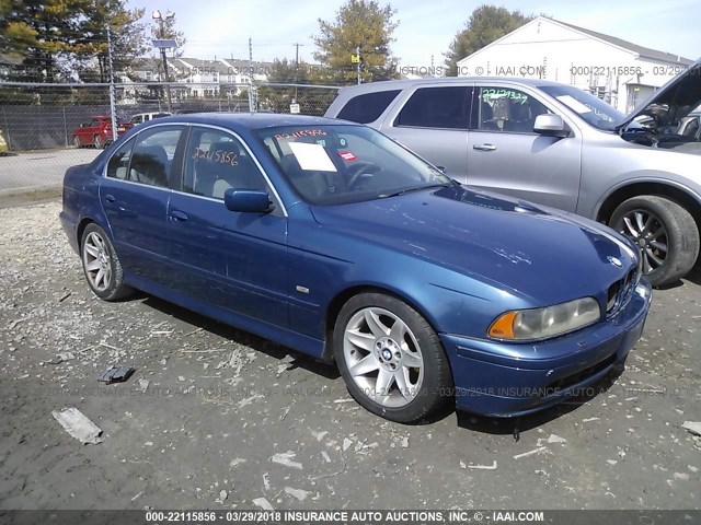 WBADT434X2GZ99443 - 2002 BMW 525 I AUTOMATIC BLUE photo 1