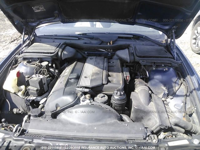 WBADT434X2GZ99443 - 2002 BMW 525 I AUTOMATIC BLUE photo 10