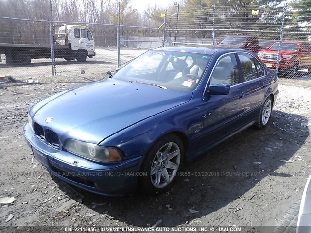 WBADT434X2GZ99443 - 2002 BMW 525 I AUTOMATIC BLUE photo 2