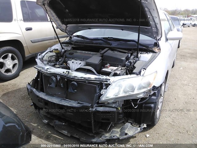 4T1BE46K28U755273 - 2008 TOYOTA CAMRY CE/LE/XLE/SE SILVER photo 10