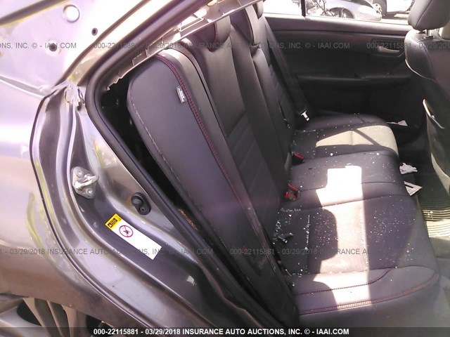 4T1BF1FKXGU233596 - 2016 TOYOTA CAMRY LE/XLE/SE/XSE GRAY photo 8