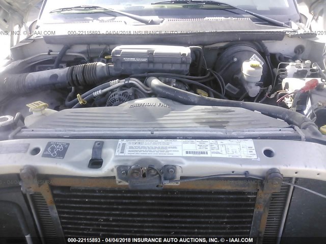 3B7HF12Z5XG133121 - 1999 DODGE RAM 1500 SILVER photo 10