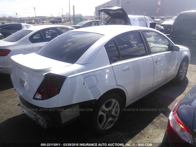 1G8AL52F23Z106535 - 2003 SATURN ION LEVEL 3 WHITE photo 4