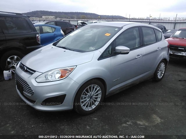 1FADP5AU5DL502637 - 2013 FORD C-MAX SE SILVER photo 2