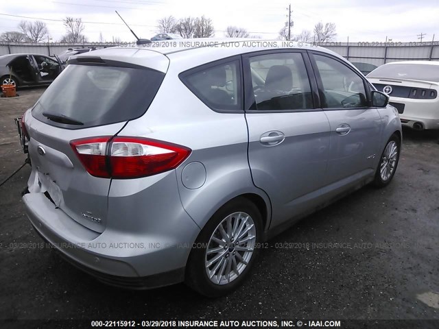 1FADP5AU5DL502637 - 2013 FORD C-MAX SE SILVER photo 4