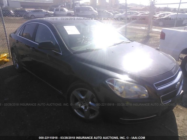 1G1ZH57B39F192098 - 2009 CHEVROLET MALIBU 1LT BLACK photo 1