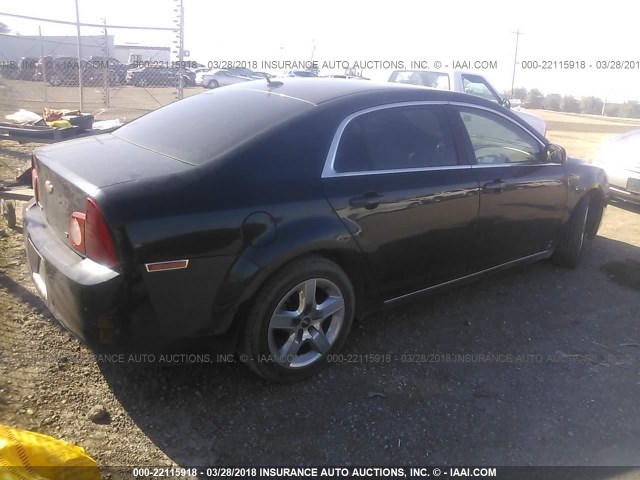 1G1ZH57B39F192098 - 2009 CHEVROLET MALIBU 1LT BLACK photo 4