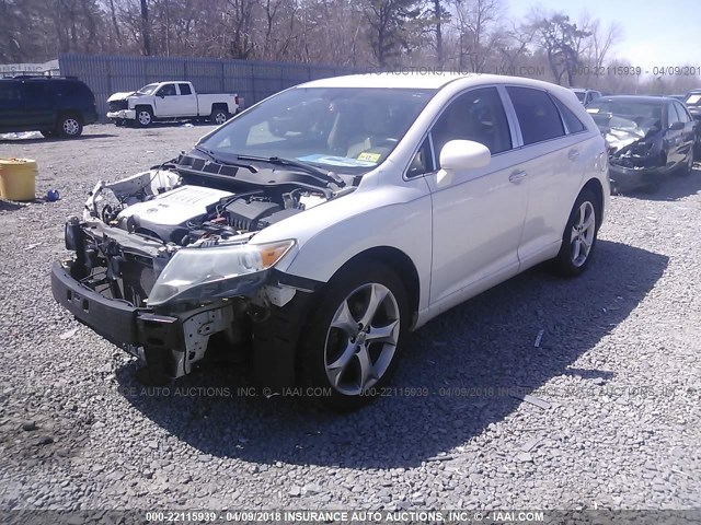 4T3BK11A39U015679 - 2009 TOYOTA VENZA WHITE photo 2