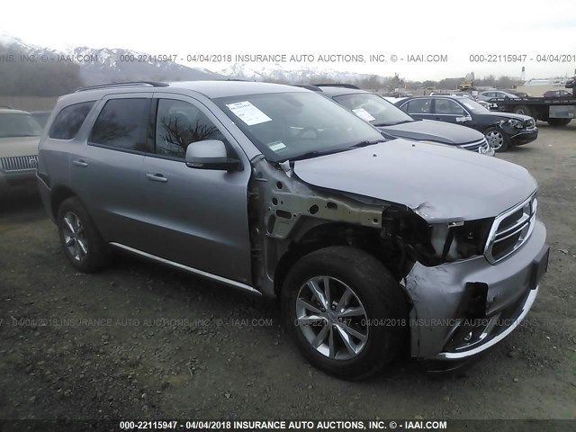 1C4RDJDG1FC245390 - 2015 DODGE DURANGO LIMITED SILVER photo 1