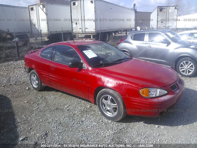 1G2NE12T8XM871093 - 1999 PONTIAC GRAND AM SE RED photo 1