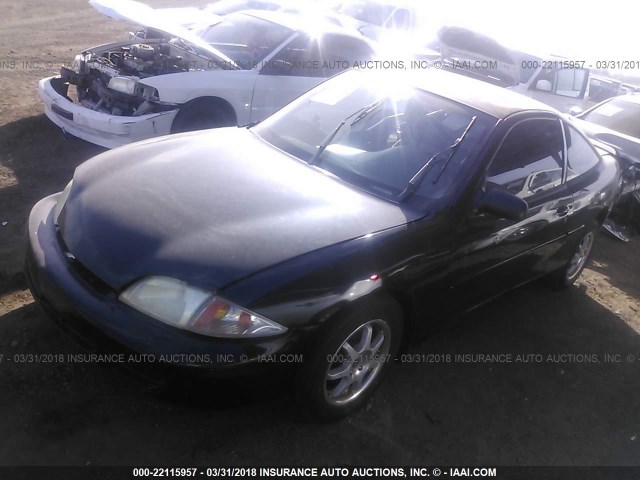 1G1JS124327168853 - 2002 CHEVROLET CAVALIER LS 黑色 照片 2